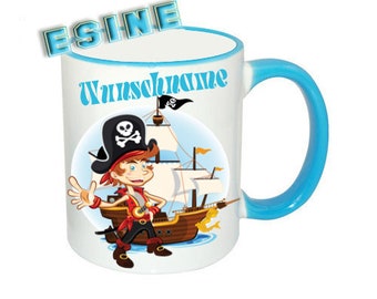 Tasse mit Namen Pirat