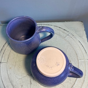 Large purple glazed ceramic mug, handmade pottery coffee mug, pottery cup ceramic, pottery tea mug, ceramic gift pottery image 8