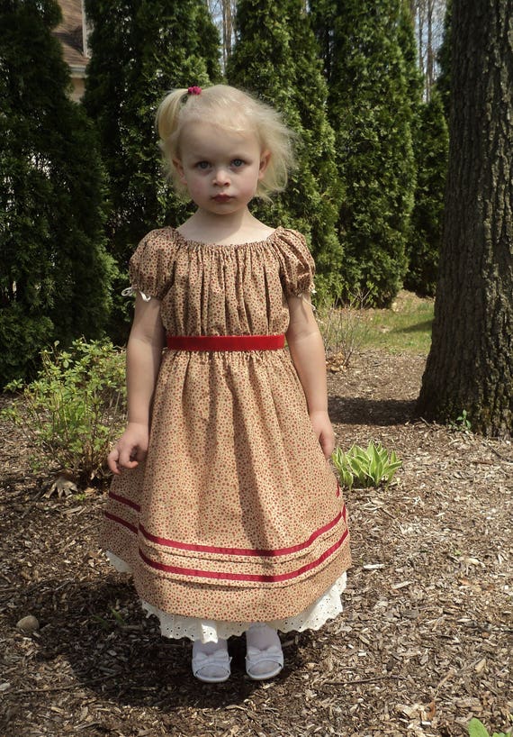 calico dress 1800s