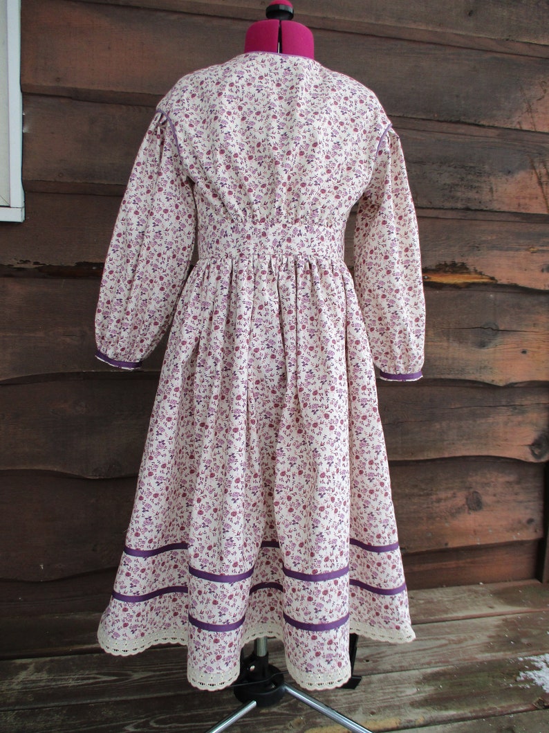 calico dress 1800s