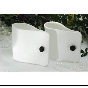 Dog Cuffs~Non-Slip Feature~Dog Tuxedo~Dog Cuffs with Satin Buttons to Match Bow Tie~Dog Ring Bearer~Dog Formal Wear~Wedding Dog Attire~