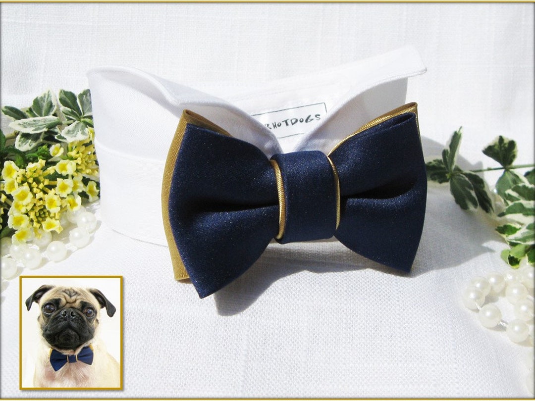 Navy Blue Bow Hair Tie - Claire's - wide 6