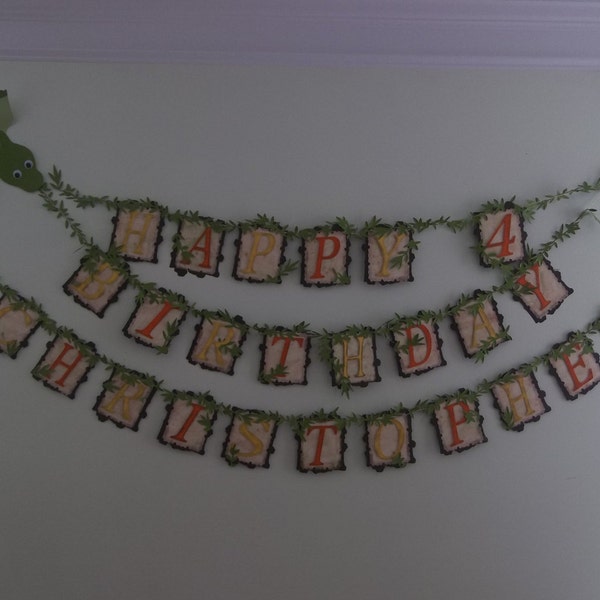 Dinosaur Banner/ Birthday banner/Baby Shower/  Dino Party/ Dinosaur Theme/ Prehistoric/ Photo Prop