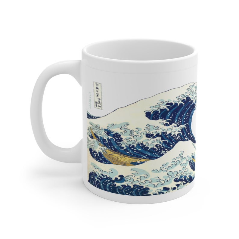 Hokusai Wave the Great Wave off Kanagawa Mug Japanese Art Big Wave Gift