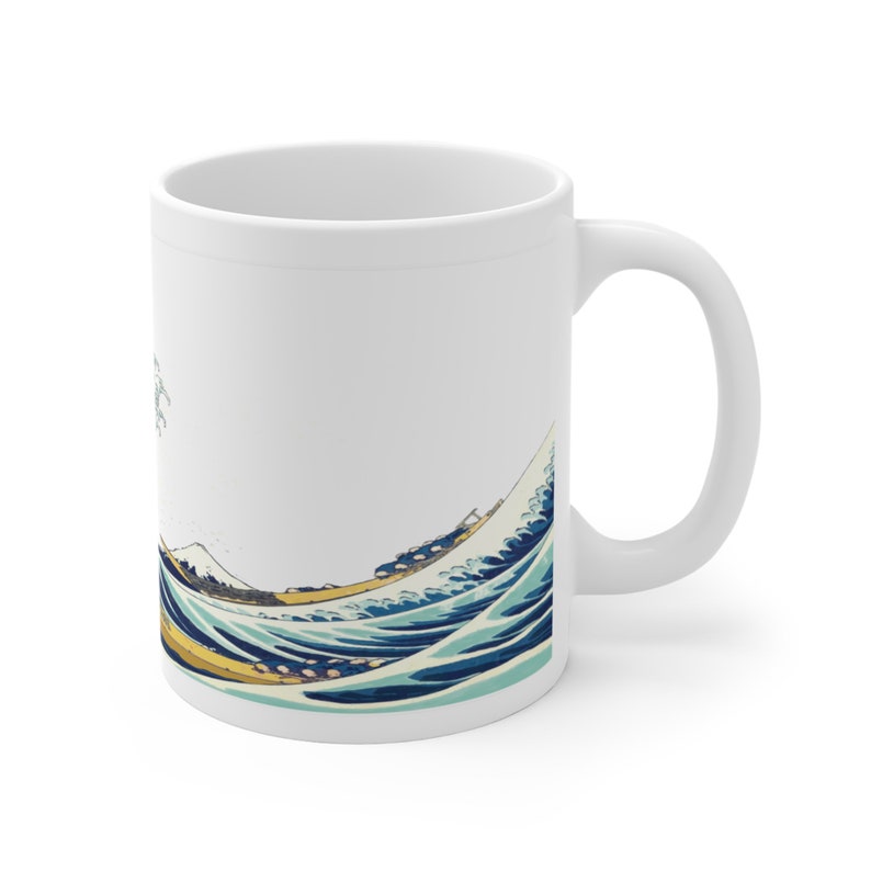 Hokusai Wave the Great Wave off Kanagawa Mug Japanese Art Big Wave Gift