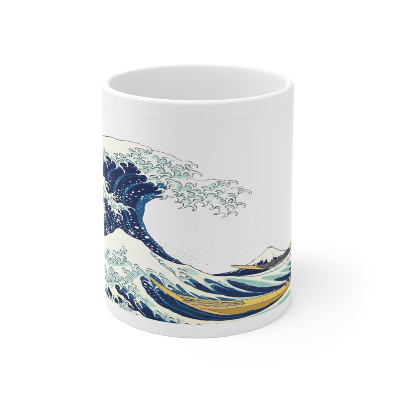 Hokusai Wave the Great Wave off Kanagawa Mug Japanese Art Big Wave Gift