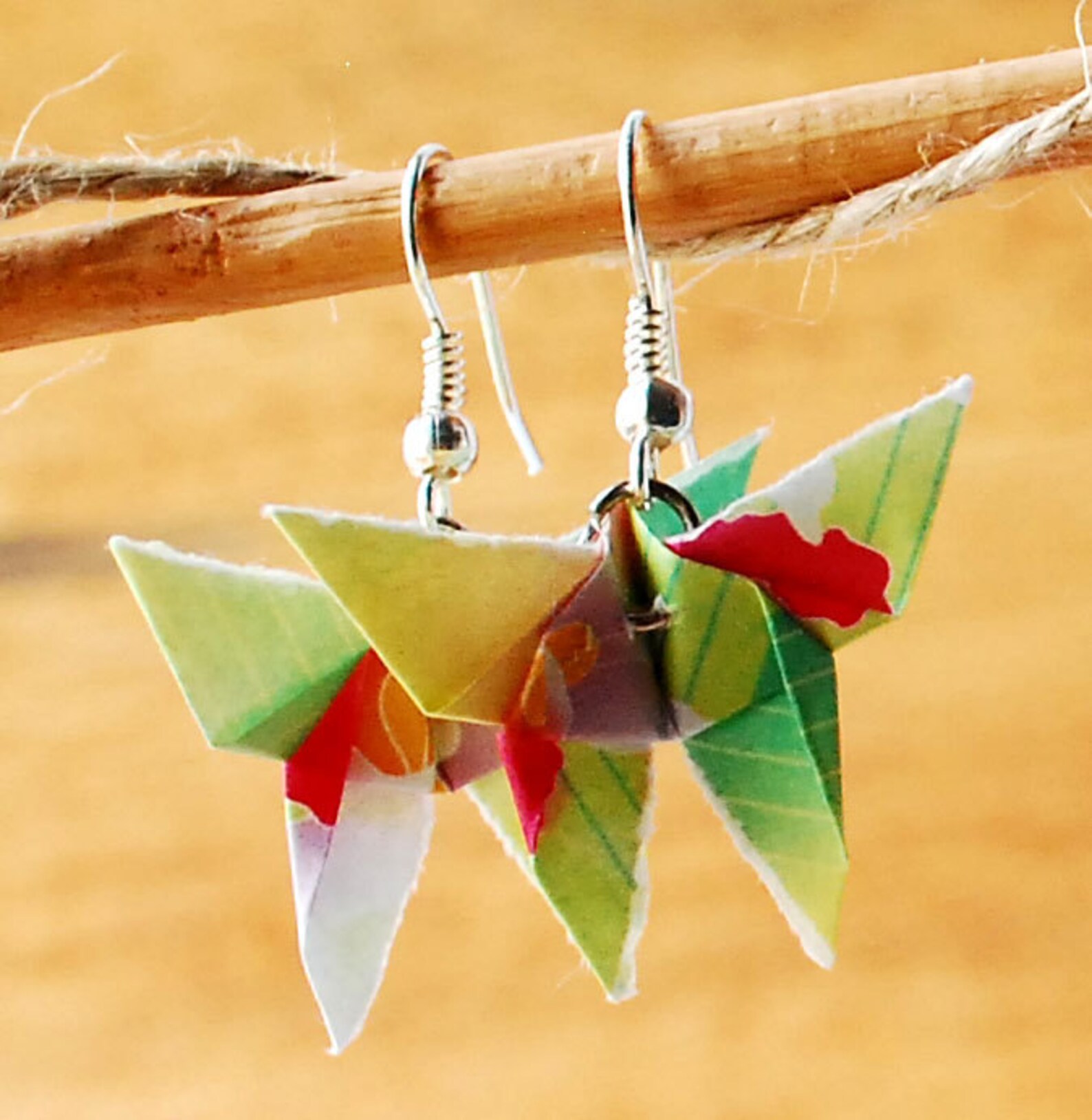 Origami Butterfly Earrings Made to Order Etsy