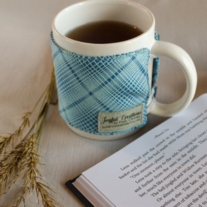 Reusable Fabric Mug Cozy, Mug Warmer, Drink Sleeve, Coffee/Tea Lover Gift image 7