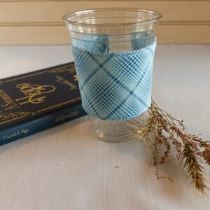 Reusable Fabric Mug Cozy, Mug Warmer, Drink Sleeve, Coffee/Tea Lover Gift image 5
