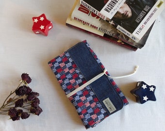 Patriotic Bookish Gift Set, Patriot Book Lover Gift, Literary Gift, Books and Tea,Book Protector,Fabric Book Cover,Book Pouch