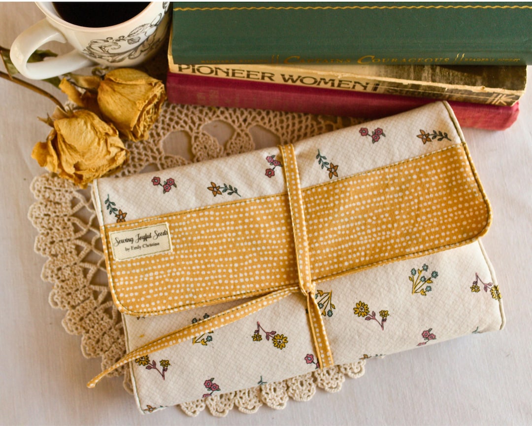 Quilted Book Cover | Bookish Accessories | Cozy Wildflower Book ...