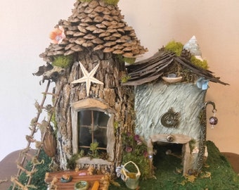 Fairy Garden House Handmade "Forest Cottage"