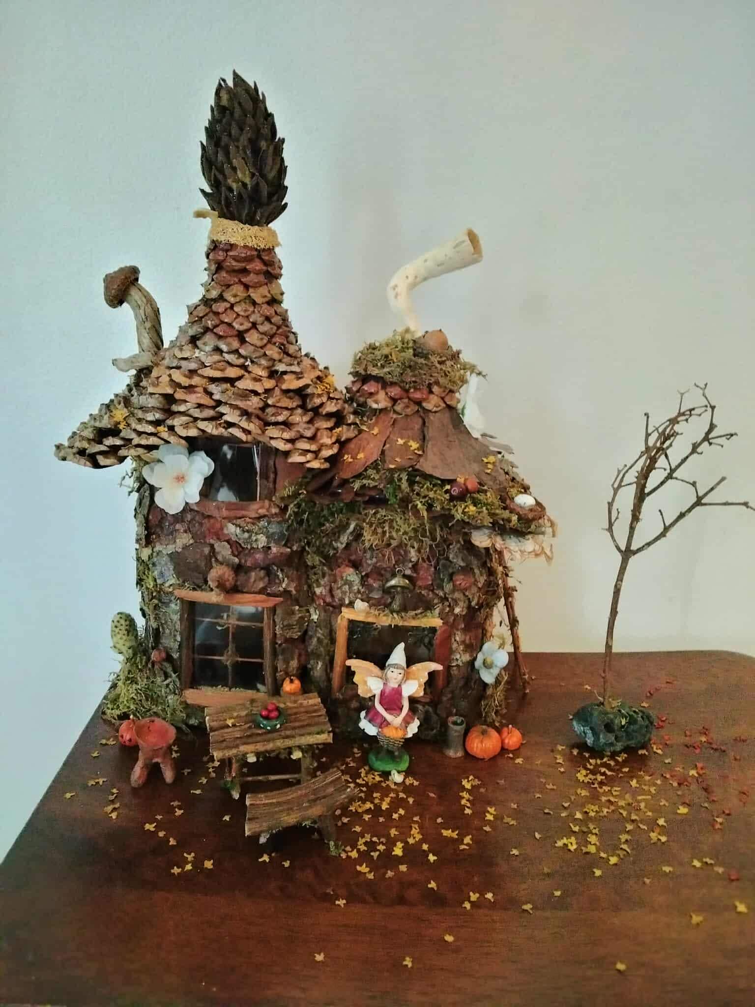 Handmade Wooden Toy Fairy House: Magical Charm for Kids' Playtime