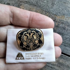 Vintage Toledo Damascene Pin Broch