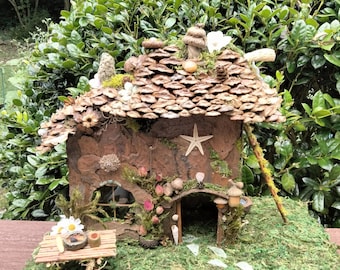 Fairy Garden House Handmade "Pine Cottage"
