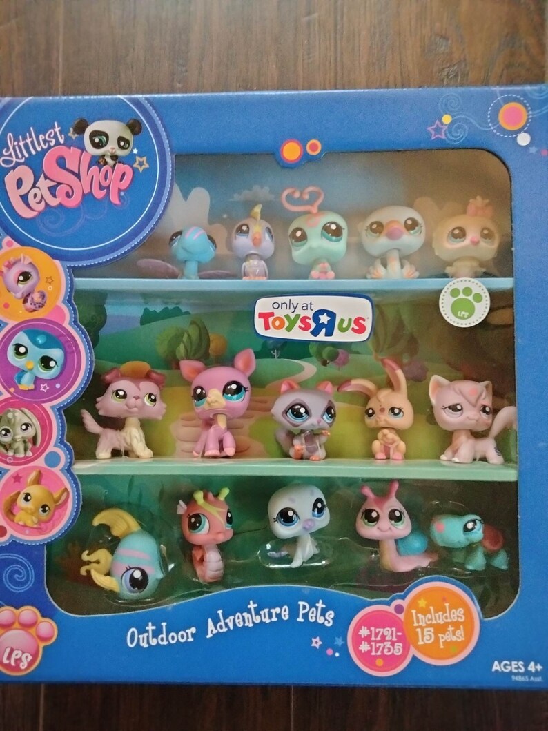 Retired LPS Littlest Pet Shop Outdoor Adventure 15 Pets Set Super Rare