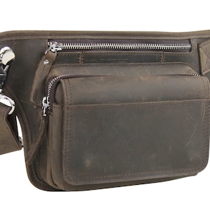 Vagarant Traveler Full Grain Leather Fanny  Pack Waist Bag LW15 Free Engrave Service