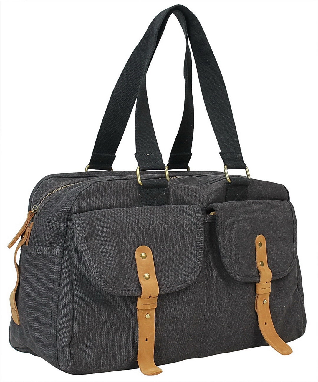 Small Canvas GYM Bag Canvas Shoulder Travel Tote Top Lift Bag C33