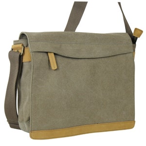 Sac messager en toile Vagarant Traveler Sac à bandoulière Sac à bandoulière CM13 pour Macbook Pro 12 Macbook Retina Display pour ordinateur portable - Service de gravure