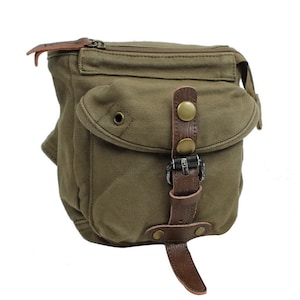 Vagarant Traveler Small 6.5 in Stylish Canvas Waist Bag C94 Fanny Pack Engrave Service