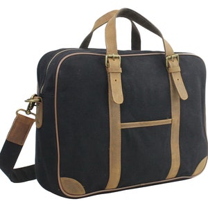 Casual Style Canvas Laptop Messenger Bag 16-Zoll mit 15-Zoll-Laptopfach CM24 und kostenloser Gravur von Buchstaben oder Initialen