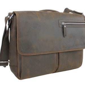 15 in Leather Messenger Laptop Bag Top Lift Handle  fit 14.5 in. Laptop Leather Laptop Bag Leather Computer Bag Shoulder Bag LM35 - Engrave