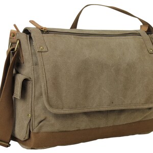 Vagarant 15.5 in Classic Style Canvas Messenger Bag Shoulder Bag Men ...