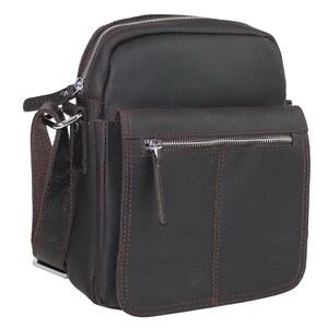 Vagarant Traveler Full Grain Leather Full Grain Cowhide Leather Shoulder Bag LS58 - Free Engrave