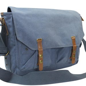 Sac messager porté épaule en toile de style décontracté C52 de Vagarant Traveller C52 - Graver
