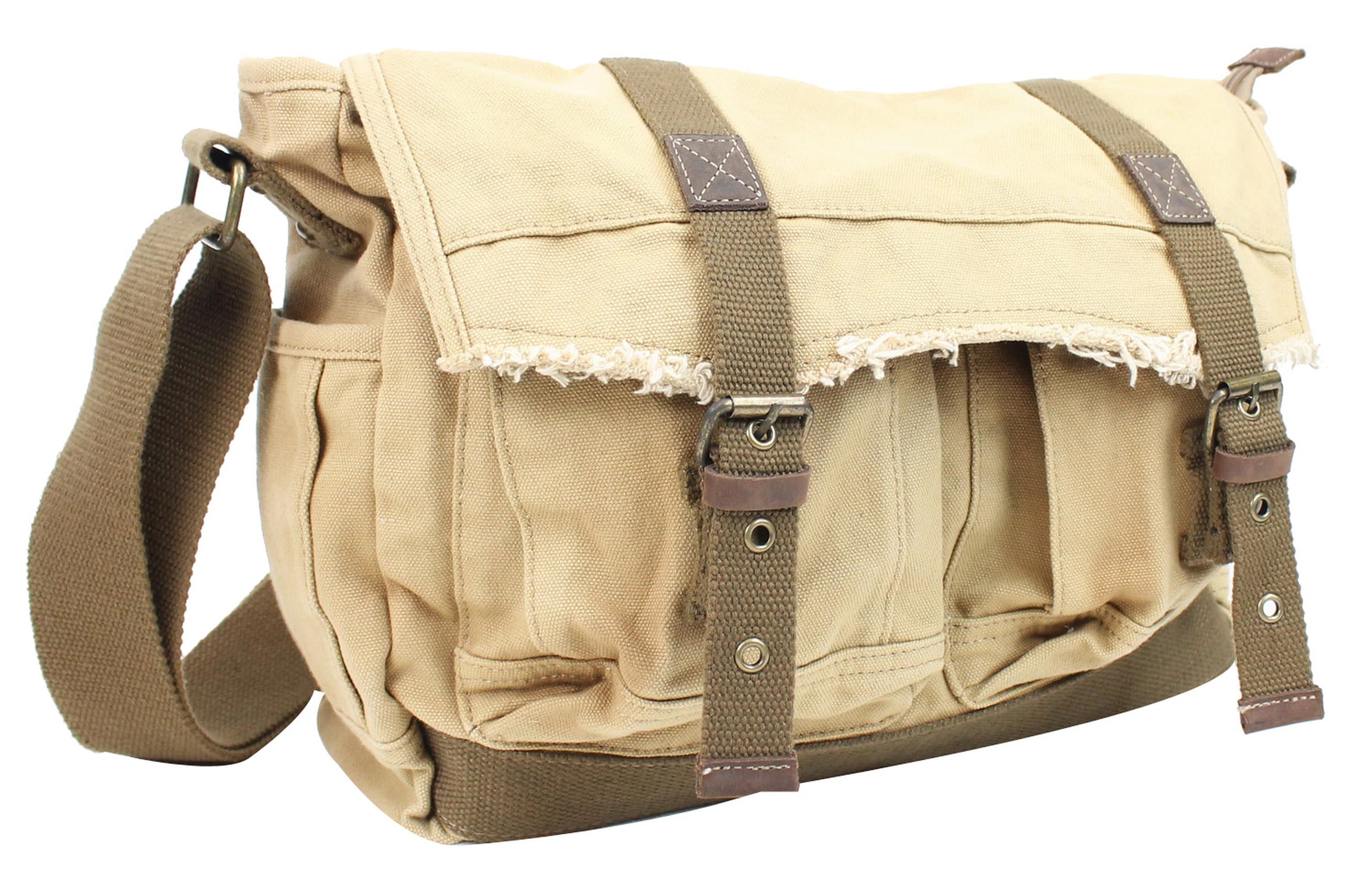 Vagarant Traveler 14.5 Casual Style Canvas Messenger Bag 