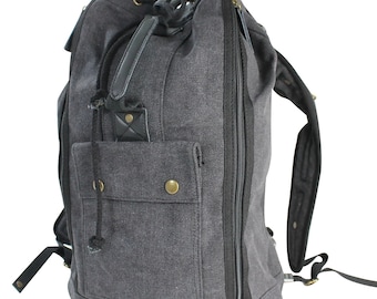 Zaino in tela stile rotondo Vagarant Traveler 16&quot; C07 - Incisione gratuita