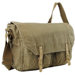 Vagarant Traveler 15" Casual Style Shoulder Messenger Bag C52 - Engrave