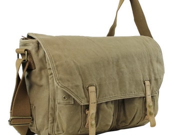 Vagarant Traveller 15" Sac messager à bandoulière style décontracté C52 - Graver