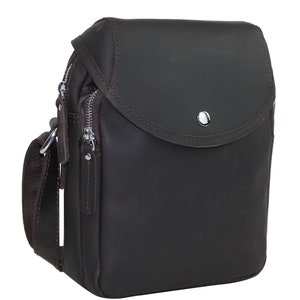 Vagarant Traveler Full Grain Leather Full Grain Cowhide Leather Shoulder Bag LS57 - Free Engrave