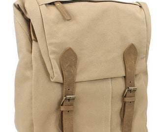 Sac à dos de voyage décontracté en toile pour voyageur vagabond - Main Image