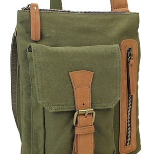 Vagarant Traveler Vintage Cotton Canvas Shoulder Bag CS09 - Engrave
