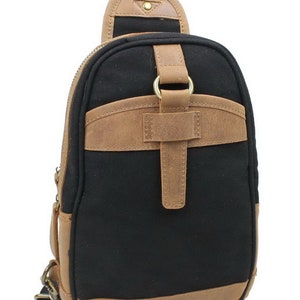 Vagarant 22 cm. Long Shape Slide Schulter Brusttasche CK88 Canvas Crossbody Bag Canvas One Schulter Rucksack Canvas Reisetasche - Kostenlose Gravur