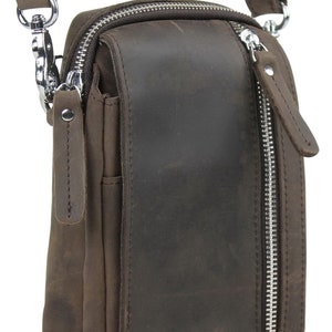 Vagarant Traveler Full Grain Leather Small Shoulder Bag Waist Bag LH40 - Engrave Service