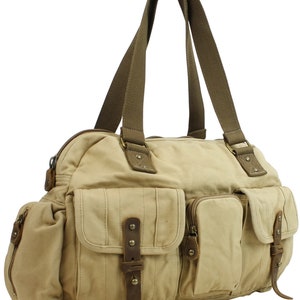 Vagarant Traveler 18 pouces, moyen porté épaule et main en toile, sac de voyage de voyage pour la nuit C72 - Sac de sport cabas Traveler - Service de gravure