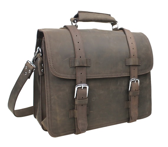 9 Lb Weight Full Grain Leather 17 in Heavy Duty Leather Briefcase Leather Laptop Bag Leather Backpack L70 Leather Book Bag Free Engrave Etsy Ireland