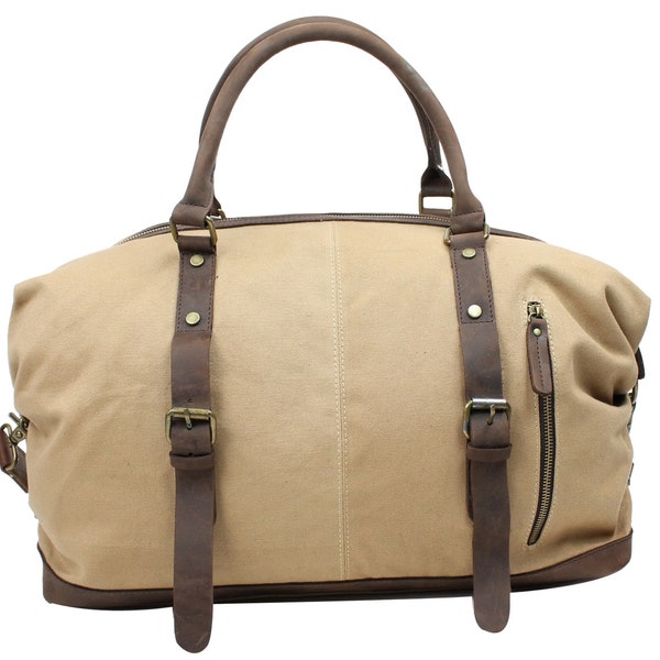 Sale - Vagarant Traveler Medium Antique Style Canvas Duffle Bag Duffel Bag Overnight Travel Bag C75 -GYM Bag Traveler Tote- Engrave Service