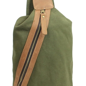Vagarant 22 cm. Long Shape Slide Schulter Brusttasche CK82 Canvas Crossbody Bag Canvas One Schulter Rucksack Canvas Reisetasche - Free Gravrave