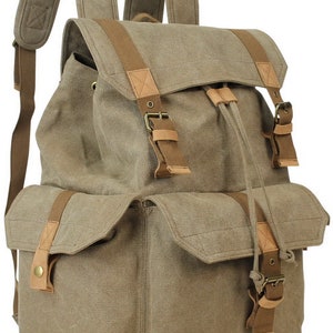 Vagarant Traveler 20&quot; Extra Large Sport Washed Canvas Backpack Travel Backpack C04B with Free Engrave