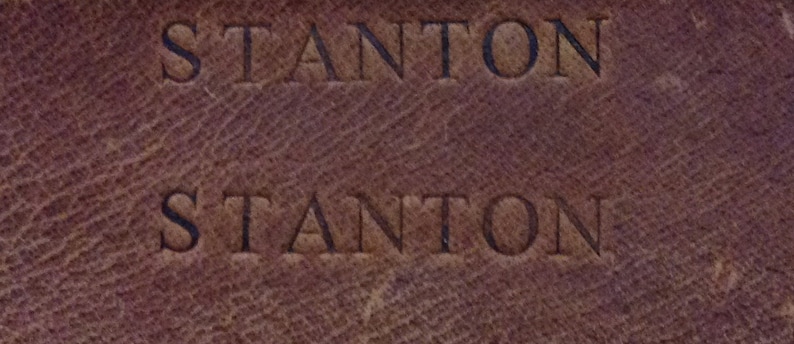 Free Customize Engrave Letters or Initials on 15 Full Leather Briefcase Laptop Bag LB77