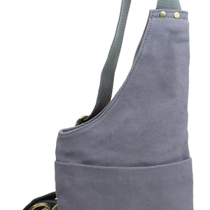 Vagarant 14 Zoll. Lange Form Folie Schultertasche CK83 Canvas Crossbody Bag Canvas One-Shoulder-Rucksack Canvas Reisetasche - Free Engrave