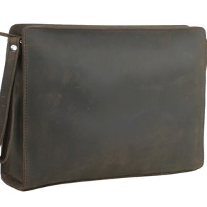 Vagarant Traveler Men Large Full Grain Leather Carry Bag LH39 - Engrave Service