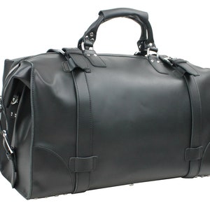 XL 21 Very Large Classic Expandable Cowhide Leather Overnight Duffle ...