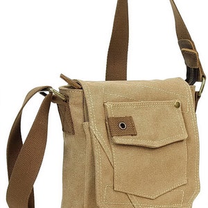 Petit sac à bandoulière mince en toile Vagarant Traveler Sac à bandoulière en toile Petit sac de transport en toile Sac à main en toile Service de gravure C93