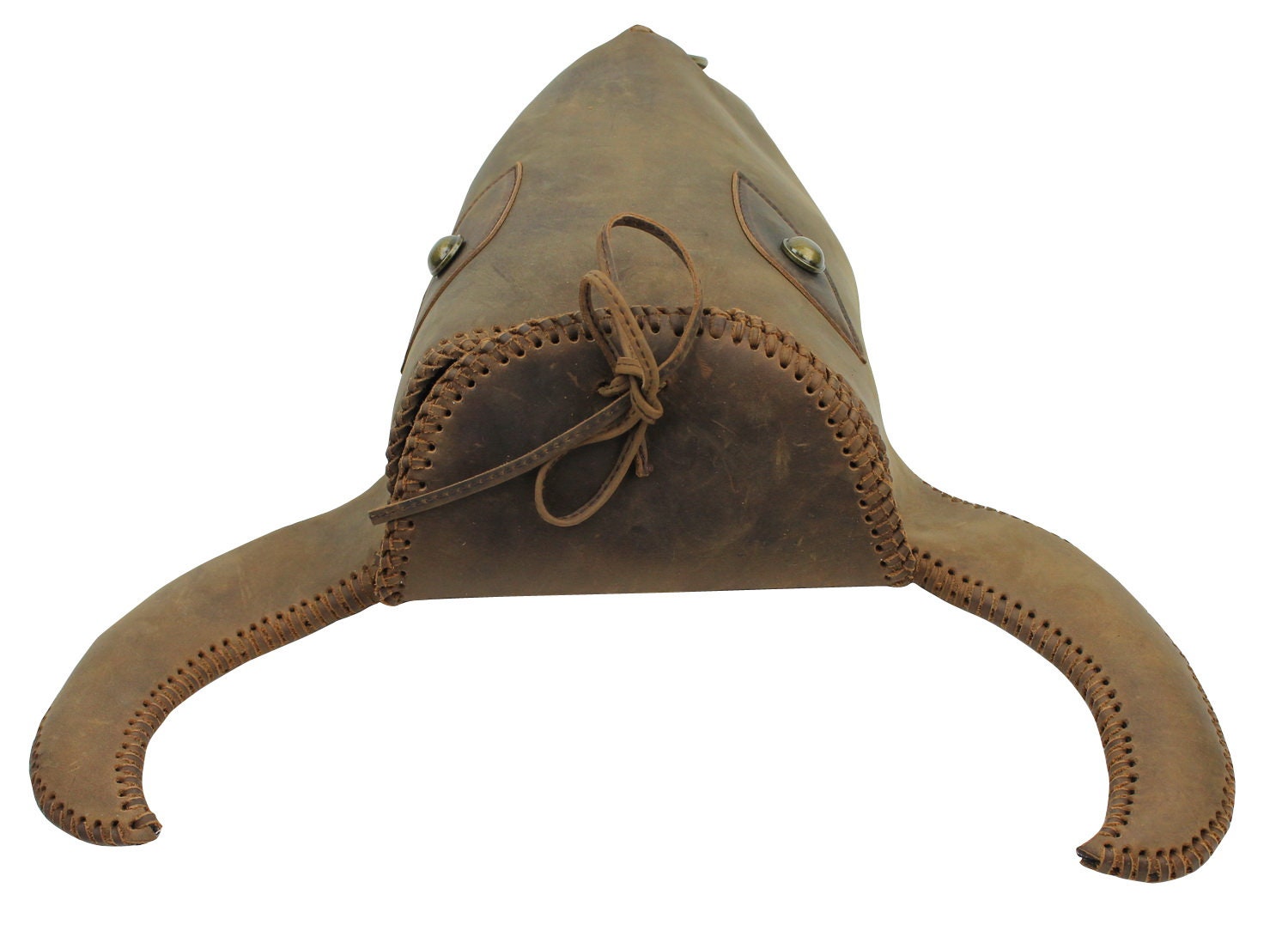 Vagarant Traveler Handmade Full Leather Cowhide Bull Head  display picture 1