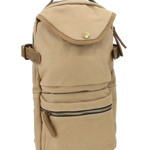 Vagarant Traveler Long Form Baumwoll Canvas Rucksack CK06 Slide Umhängetasche One Strap Bag Canvas Rucksack - Engrave Service
